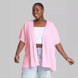 Wild Fable Pink High-Low Cardigan OSFM